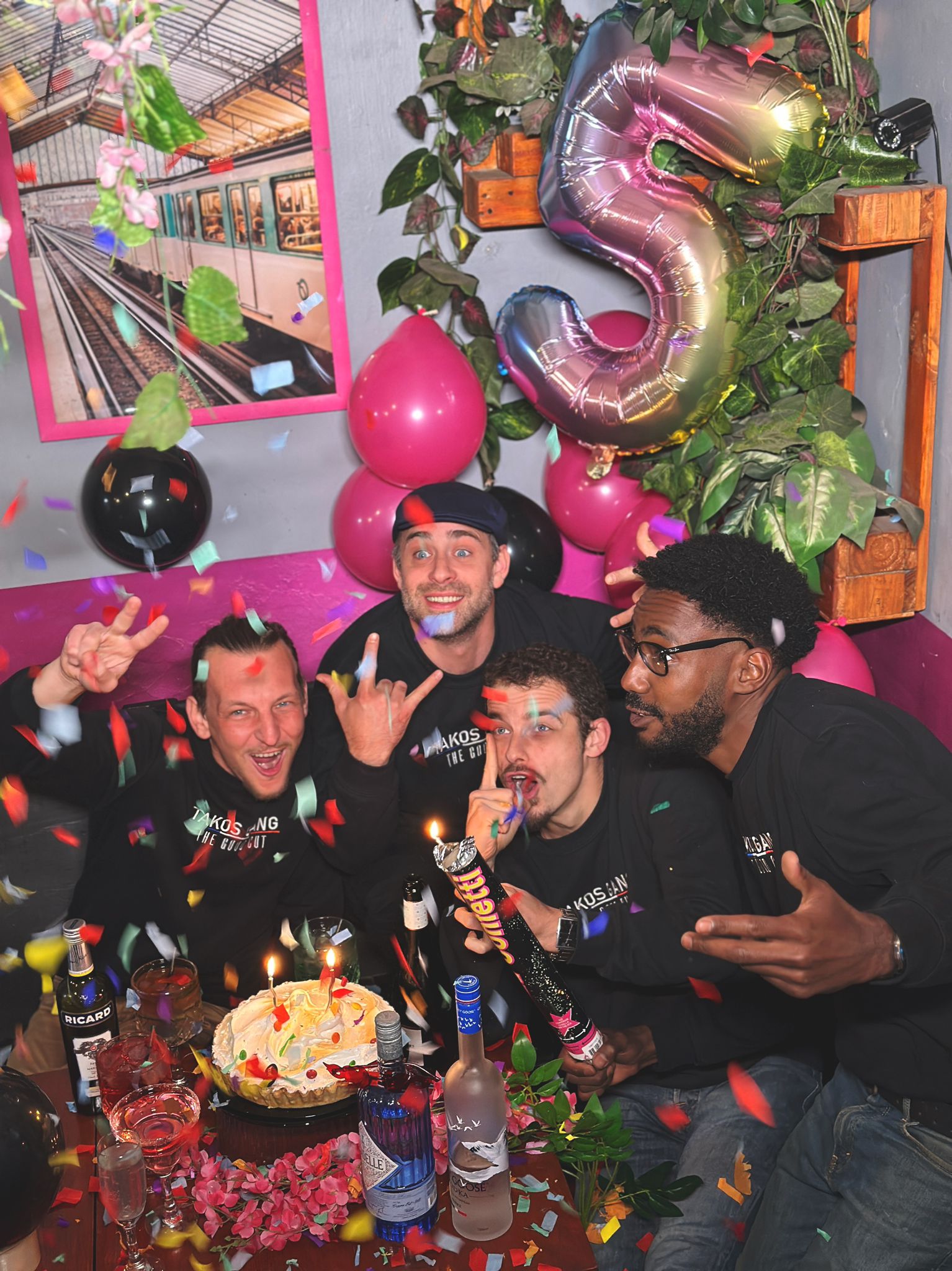 El equipo de Autentiko French Takos, el restaurante francés único en Chile